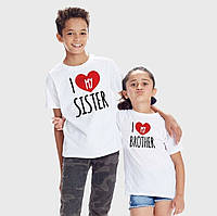 Парные футболки для брата и сестры