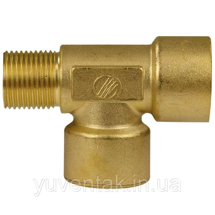 Т-перехідник (різьбове з'єднання) 3/8IG:3/8AG 29мм./58мм. 350bar.