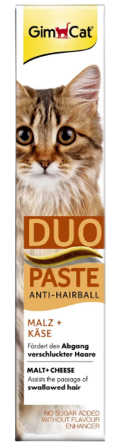 GimCat Duo Paste Anti Hairball - паста для виведення шерсті з шлунку кішок, з сиром 50 г