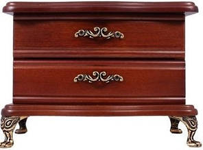 Превосходный двухуровневый комодик для украшений King Wood 2816-2B ореховый