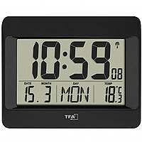 Настінний Годинник цифрові TFA 604519 з термометром 215x26x160 мм