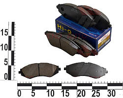 Колодка гальмівна передня Lacetti, Tacuma, Lanos R14, Nexia, Nubira (без дат. вив.) (к-т 4 шт.)  (HI-Q) (SP1077)