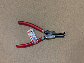 Щипці для зняття стопорних кілець вигнуті на розжим (180 мм) (вир-во INTERTOOL)