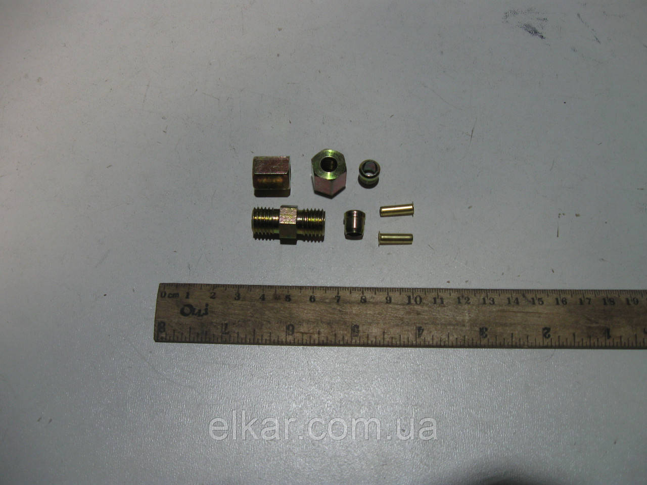 Р/к гальмівних трубок Ø 6 мм (7 поз.) без гум.кільця, фото 1