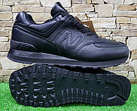 Мужские кроссовки New Balance Black/White ML574EGK ,кожа,оригинал