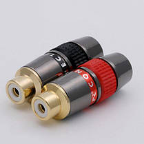 Гніздо RCA під паяння FreeEnd — RCA Female R Connector Metal/Rubber (комплект 2 шт.), фото 5