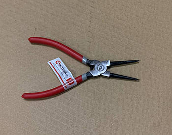 Щипці для зняття стопорних кілець прямі на зжим (180 мм) (вир-во INTERTOOL)