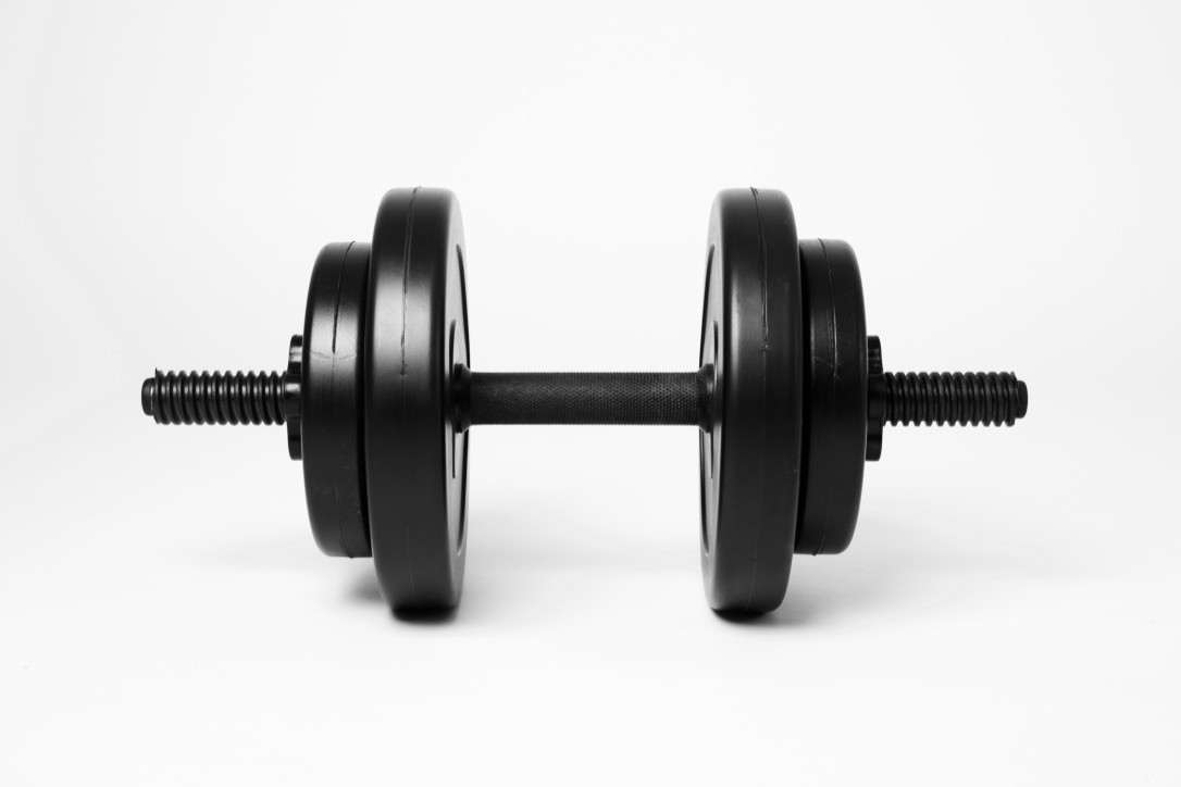 Гантель 1х8 кг ( розбірна набірна  1х8 кг композитна  зі змінними дисками гантель для будинку  )