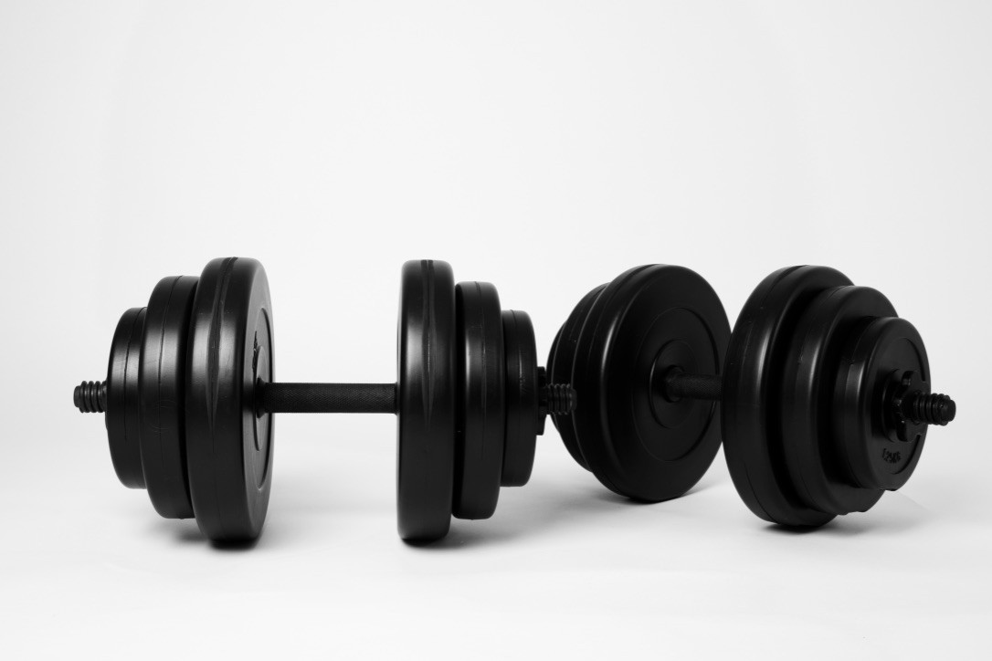 Гантелі 2 по 18 кг ( розбірні набірні набір 2х18 кг композитні зі змінними дисками гантелі для будинку )