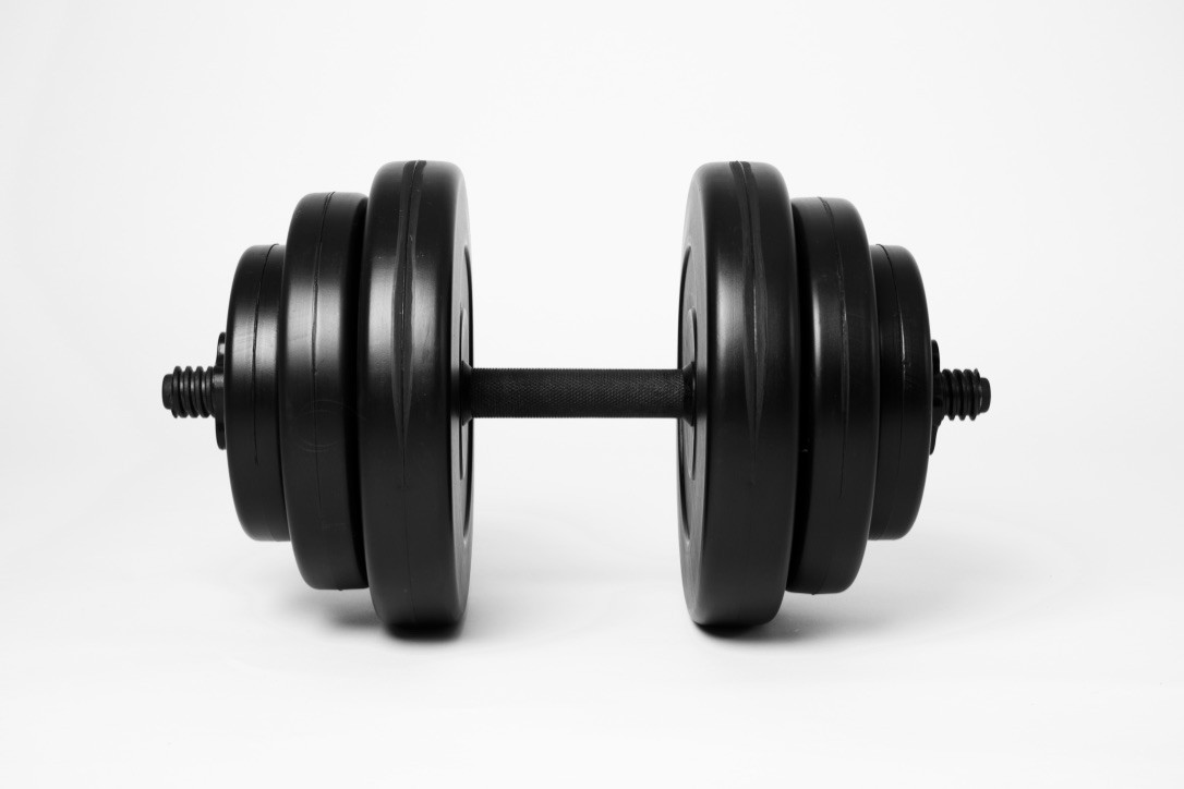 Гантель 18кг ( розбірна набірна 1 на 18 кг композитна зі змінними дисками для будинку ), фото 1