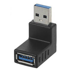 Перехідник адаптер кутовий USB 3.0 M/F 90 градусів Alitek Вгору UP