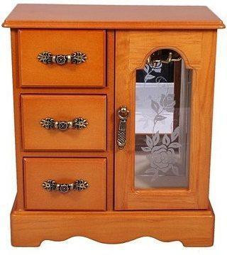 Замечательный шкафчик для украшений King Wood 3012A коричневый, фото 1