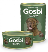 Беззерновая консерви для собак Gosbi (Госби) Plaisirs Turkey з м'ясом індички, 185 г