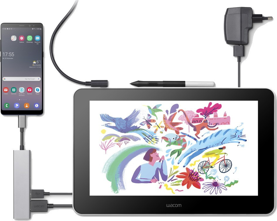 Графический дисплей Wacom One Creative Pen Display (DTC133)