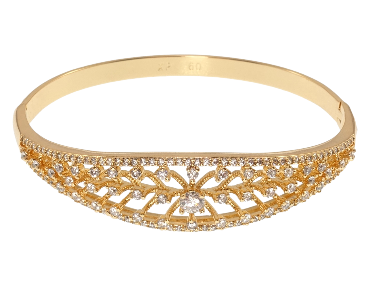 Браслет Xuping Позолота 18K "Інкрустація цирконієм" ø 6см