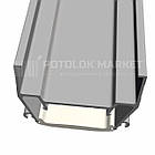 Профіль «Vector» для натяжних стель від ALTEZA білий, фото 4