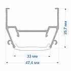 Профіль «Vector» для натяжних стель від ALTEZA білий, фото 5