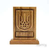 Сувенір із натурального дерева "Герб України"