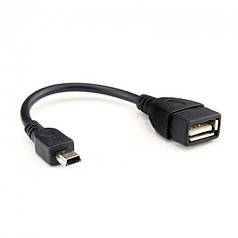 Кабель перехідник OTG Alitek Mini USB Male — USB Female