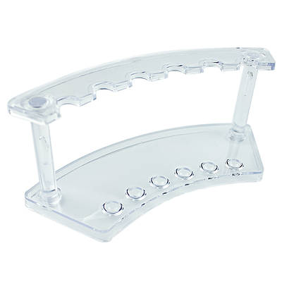 Підставка для пензлів 6шт вертикальна PK-6 підставка акрилова прозора для манікюрних пензликів для пензлів