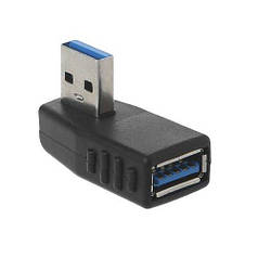 Адаптер перехідник кутовий USB 3.0 M/F (тато-мама) Alitek Правий Right