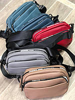 Жіноча сумка в кольорах, сумки крос-боді, сумка на плече, брендові сумки, сумка на блискавці