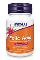 Фолиевая кислота Now Foods Folic Acid 800 мкг 30 таблеток