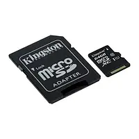 Карта памяти Kingston Canvas Select SDCS/64GB Black 64GB microSDHC С адаптером Class 10 UHS-I