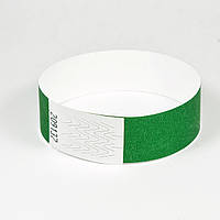 Одноразовий контрольний браслет на руку Tyvek Зелений 1000 шт