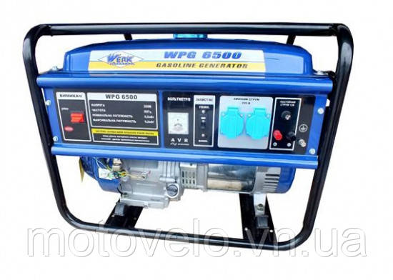 Генератор бензиновый Werk WPG6500 (5.0/5.5 кВт, ручний стартер)