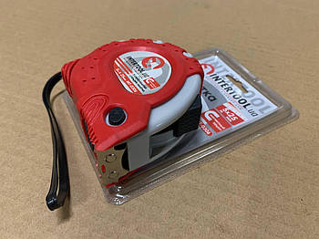 Рулетка з металічним полотном 5м x 25мм "Супер Магніт" blister (вир-во INTERTOOL)