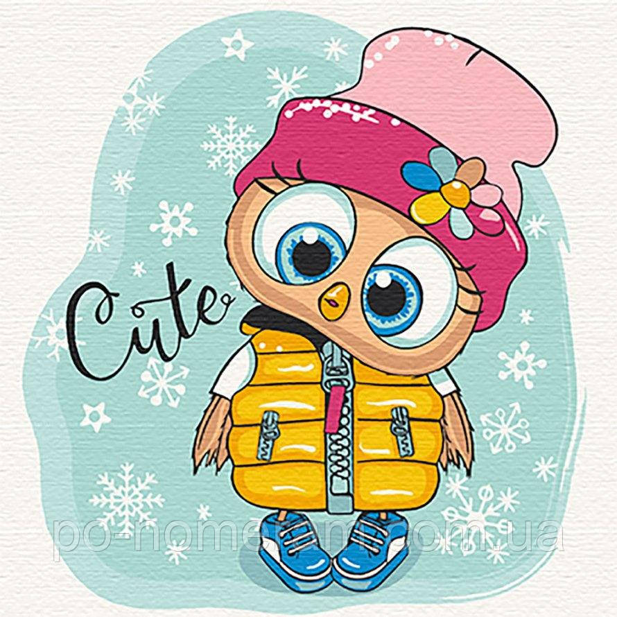 Акційна Картини за номерами ArtCraft Миле совеня (ACR-15557-AC) 30 х 30 см, фото 1