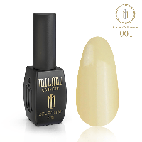 Гель-лак для маникюра ногтей цветной яркий Milano 8ml Color collec №01 (для коротких ногтей, красивый маникюр)