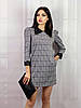 Жіноче плаття з костюмної тканини з люрексом Poliit 8679 сірий 38, фото 5