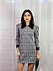 Жіноче плаття з костюмної тканини з люрексом Poliit 8679 сірий 38, фото 3