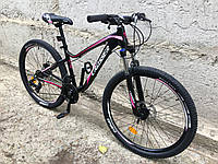 Женский горный велосипед Crosser Mary 29" заниженная рама 17" вилка с локаутом оборудование Shimano