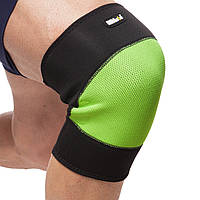 Наколінник еластичний бандаж MUTE 9087 1шт чорний-салатовий