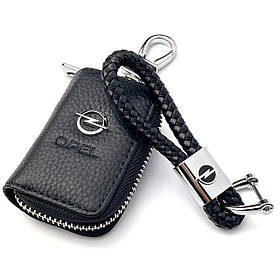 Автонабір №3 для Opel / Брелок і гаманець для автоключів з логотипом (тиснений шкіра)