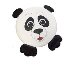 Дитячий пуфик Панда тканина Оксфорд 600D+Аплікація, Ø30х45 см (Тіа-sport ТМ)