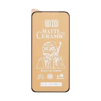 Захисне гнучке матове скло Ceramic Matte 3D Full Glue для iPhone 12 / 12 Pro