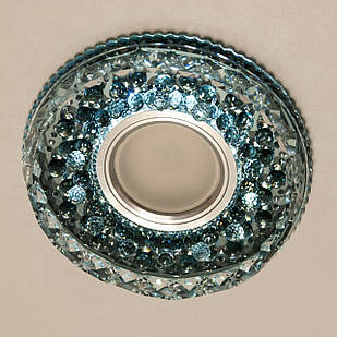 Точковий світильник з вбудованим LED підсвічуванням 3 Вт під лампочку MR16 D-9226BK