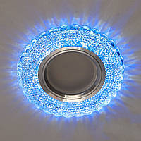 Точечный светильник со встроенной LED подсветкой 3 Вт под лампочку MR 16 СветМира D-4814WH+BL