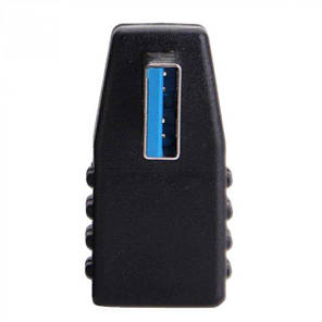 Адаптер перехідник кутовий USB 3.0 Male-Female Alitek Лівий Left, фото 3