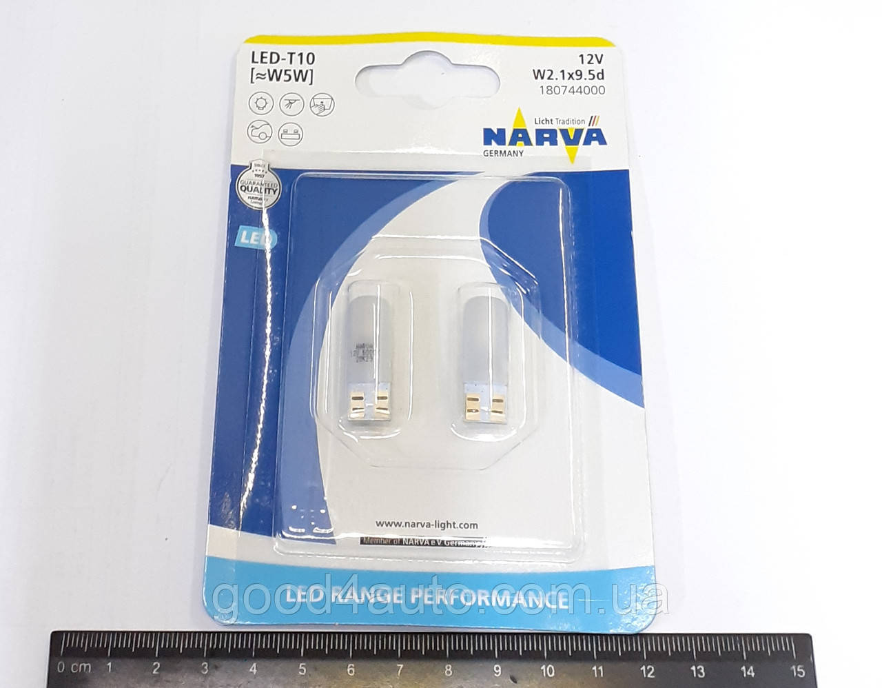 Лампа светодиодная W5W W2, 1*9,5D (Narva) BL018003-LED, фото 1