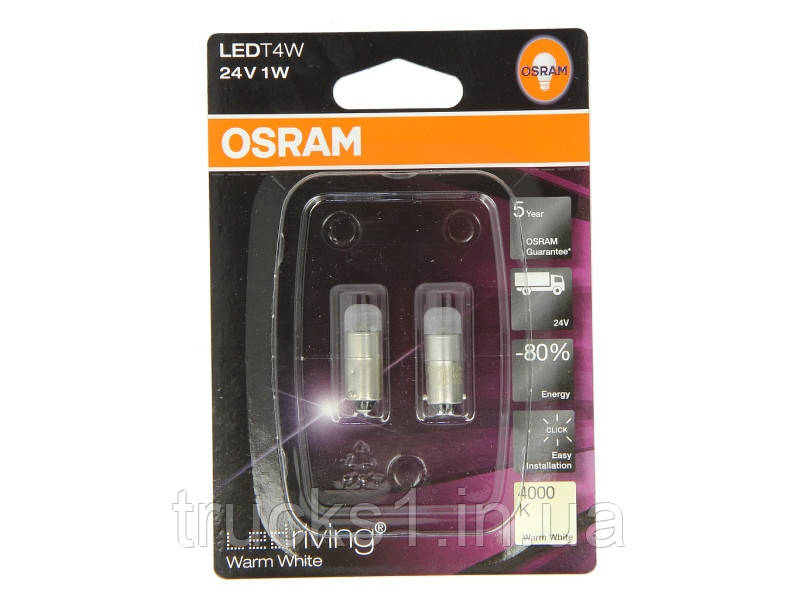 Led лампа T4W 24V 3924 WW-02B (OSRAM), фото 1