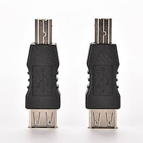 Перехідник адаптер для принтера, сканера Alitek USB Type-A Female — USB Type-B Male, фото 5