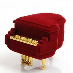 Футляр коробочка для кільця та прикрас Diamant Рояль Red