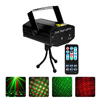 Лазерный проектор EKOOT AY-01 для дискотек шоу концертов цветомузыка пульт ДУ