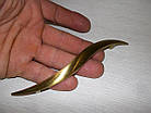 Ручка меблева змівка гостра бронза, фото 2