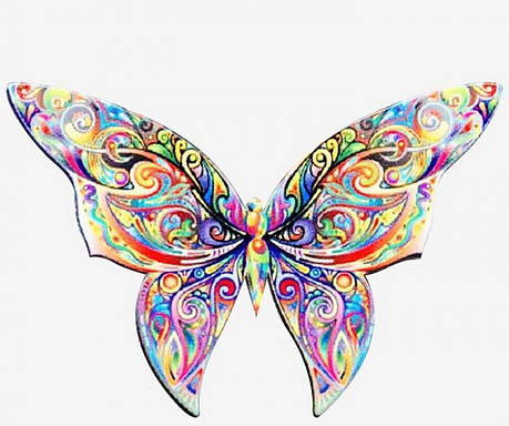 Пластина для магнітного тримача смартфона Alitek Метелик, метал, фото 1